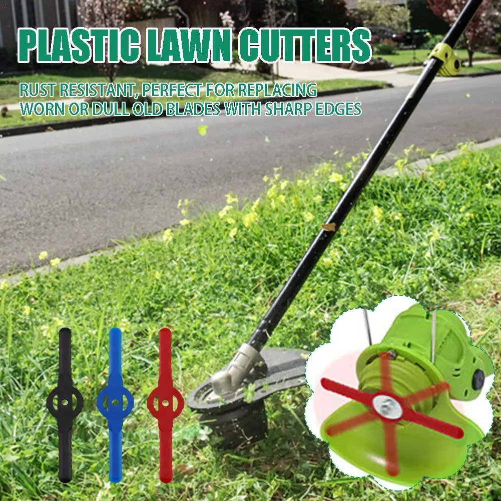 

20Pcs Plastic Grass Cutter Blades 139mm Length For Garden Electric Cordless Grass Cutter Durable Mowing Replacement Tool