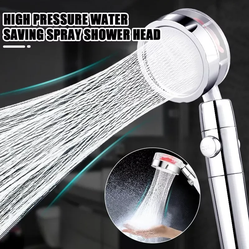 

Pressure Water Saving Spray Shower Head 360 Rotated Rainfall Shower Head Bathroom Hand-held Pressurized Massage Shower Head