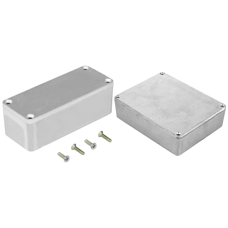 

HOT 4 Pcs Aluminum Metal Stomp Box Case Enclosure Guitar Effect Pedal 1590BB & 1590A