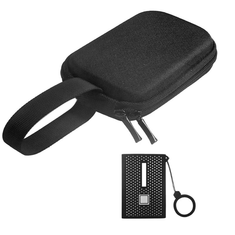 

EVA Storage Protective Case + Silicone Cover for T7 Touch SSD External Solid State Drives Carrying Case Bag,Black