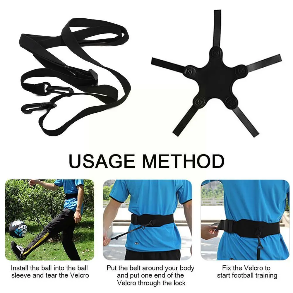 

1pcs Soccer Kick Trainer Children Auxiliary Circling Soccer Belt Kick Ball Football Bags Kids Juggle Trainer Soccer Kick So Z9h1
