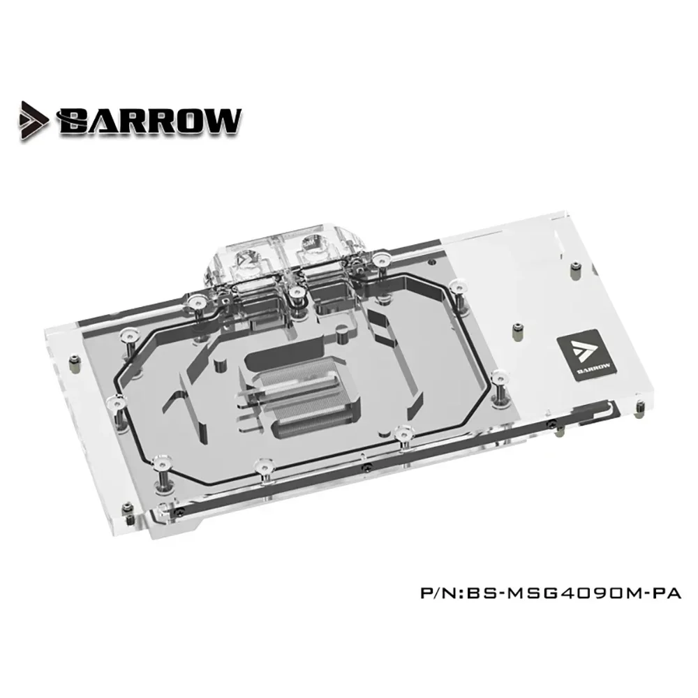 Barrow MSI RTX 4090 GAMING X TRIO 24G / SUPRIM полное покрытие GPU водяной блок 5V ARGB 3PIN синхронизация AURA