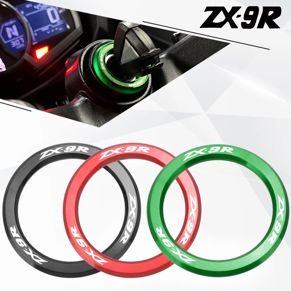

For KAWASAKI ZX9R ZX 9R zx-9r 2004 2003 2002 2001 2000 1999 1998 Motorcycle Ignition Switch Cover KeyRing Key Cover Protection