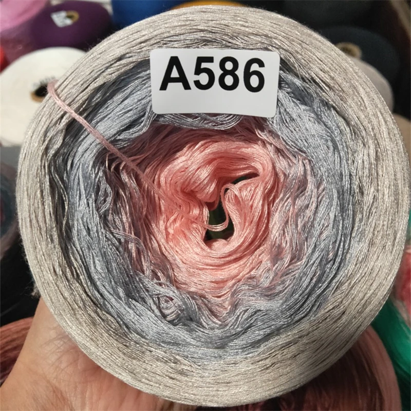 300 г/шарики мерсеризованная Органическая хлопковая градиентная пряжа для торта