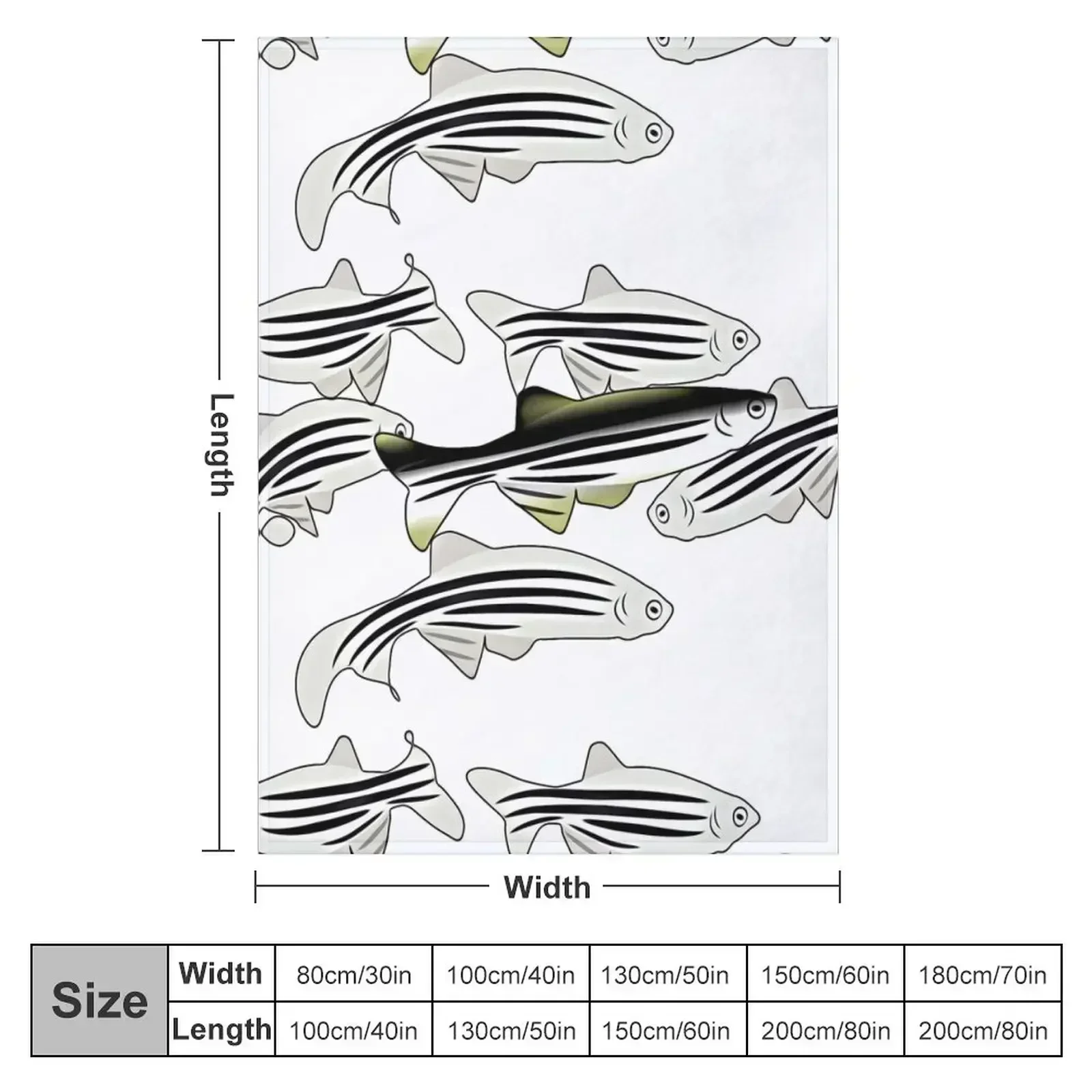 Монохромное одеяло ZebraFish рождественское украшение большие одинарные одеяла