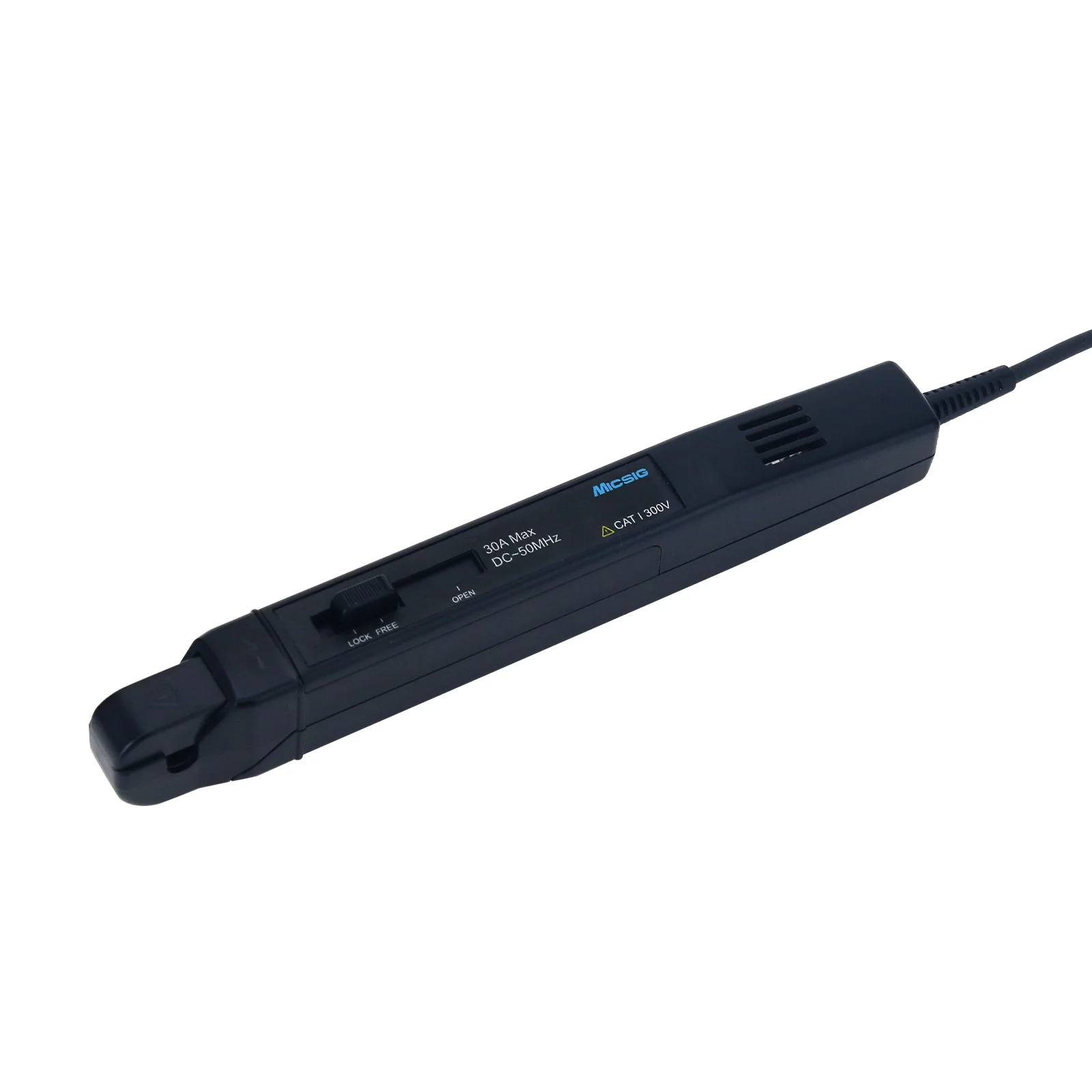 Фото Высокочастотный токовый пробник GOOD Micsig CP1003B 100 МГц 5А/30А с двумя диапазонами измерения, AC/DC, с разъемом BNC для осциллографа №3