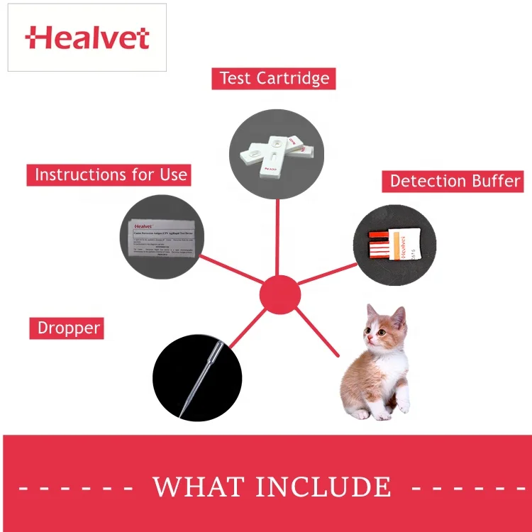 Фото Набор реагентов Healvet Canine CPV Care Kit для выявления парвовируса у собак (вспомогательные тест-полоски) для ветеринарного использования №5