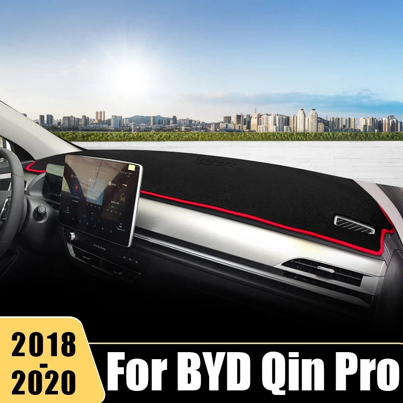 

For BYD Qin Pro EV DM 2018 2019 2020 Car Dashboard Cover Sun Shade Avoid Light Pad Instrument Desk Cover Mat DashMat Accessories