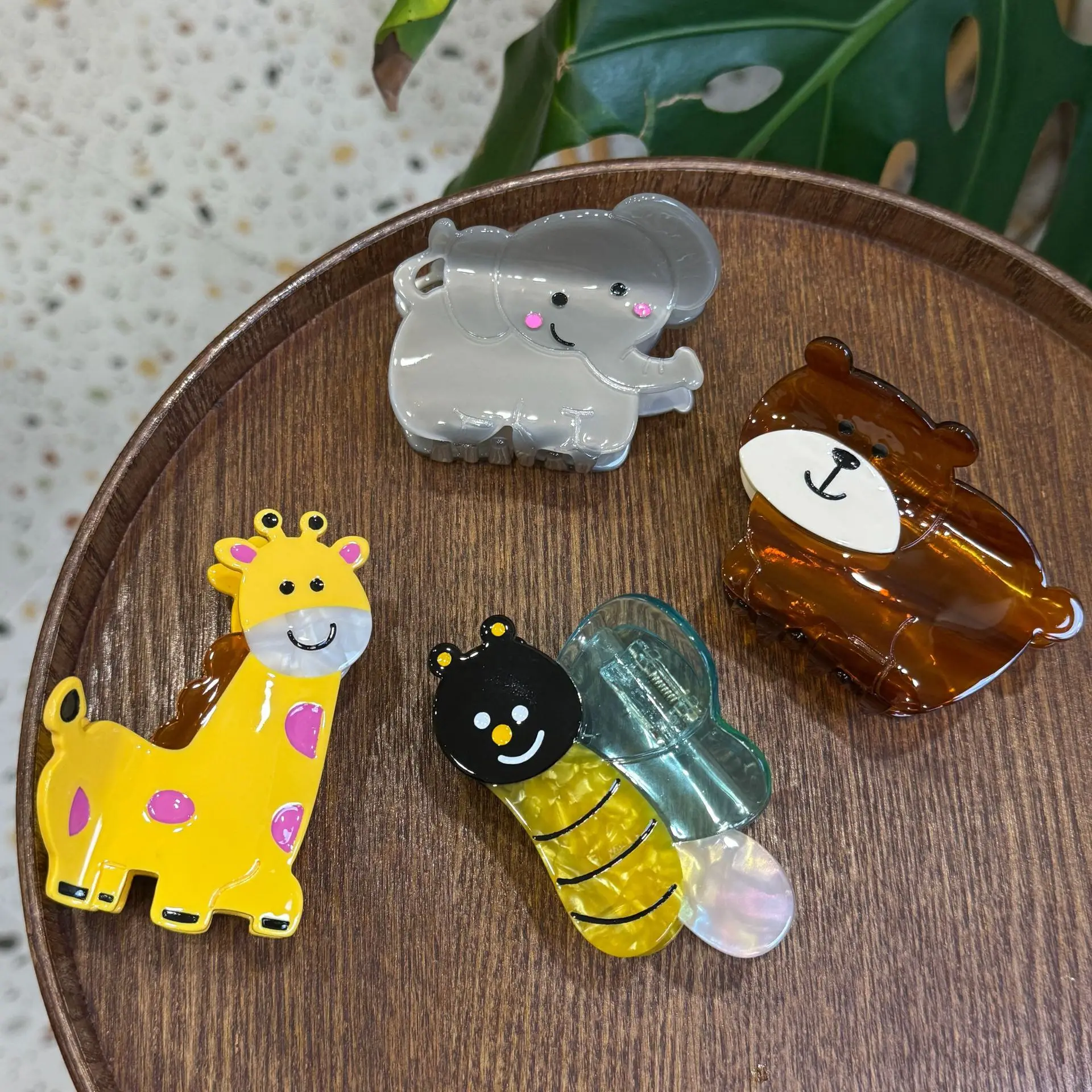 НОВЫЙ коготь для волос в детском саду с животными милый мультяшный дизайн