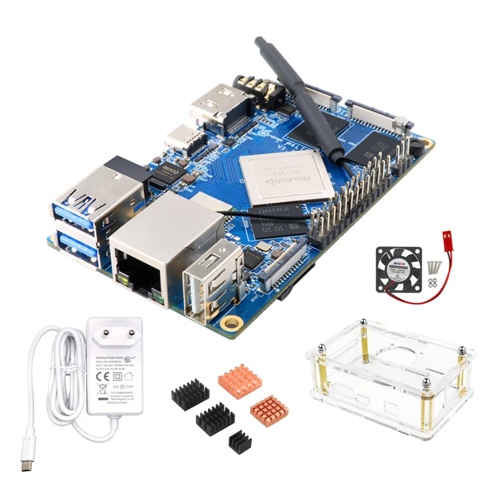  Orange Pi 4 LTS 4  LPDDR4 16  EMMC Rockchip RK3399 Wifi + BT5.0 Gigabit Ethernet     