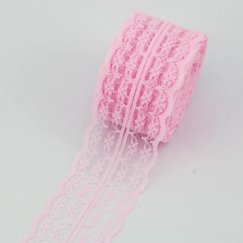 (5 ярдов/рулон) 45 мм белая хлопковая кружевная ткань тонкая лента для украшения