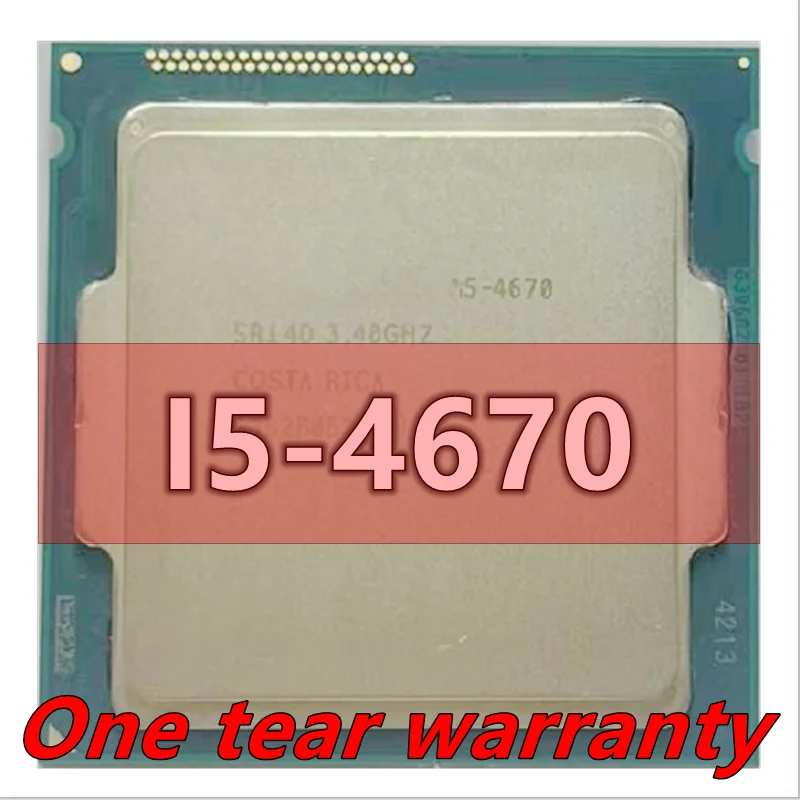 

i5-4670 i5 4670 SR14D 3.4 GHz Quad-Core CPU Processor 6M 84W LGA 1150
