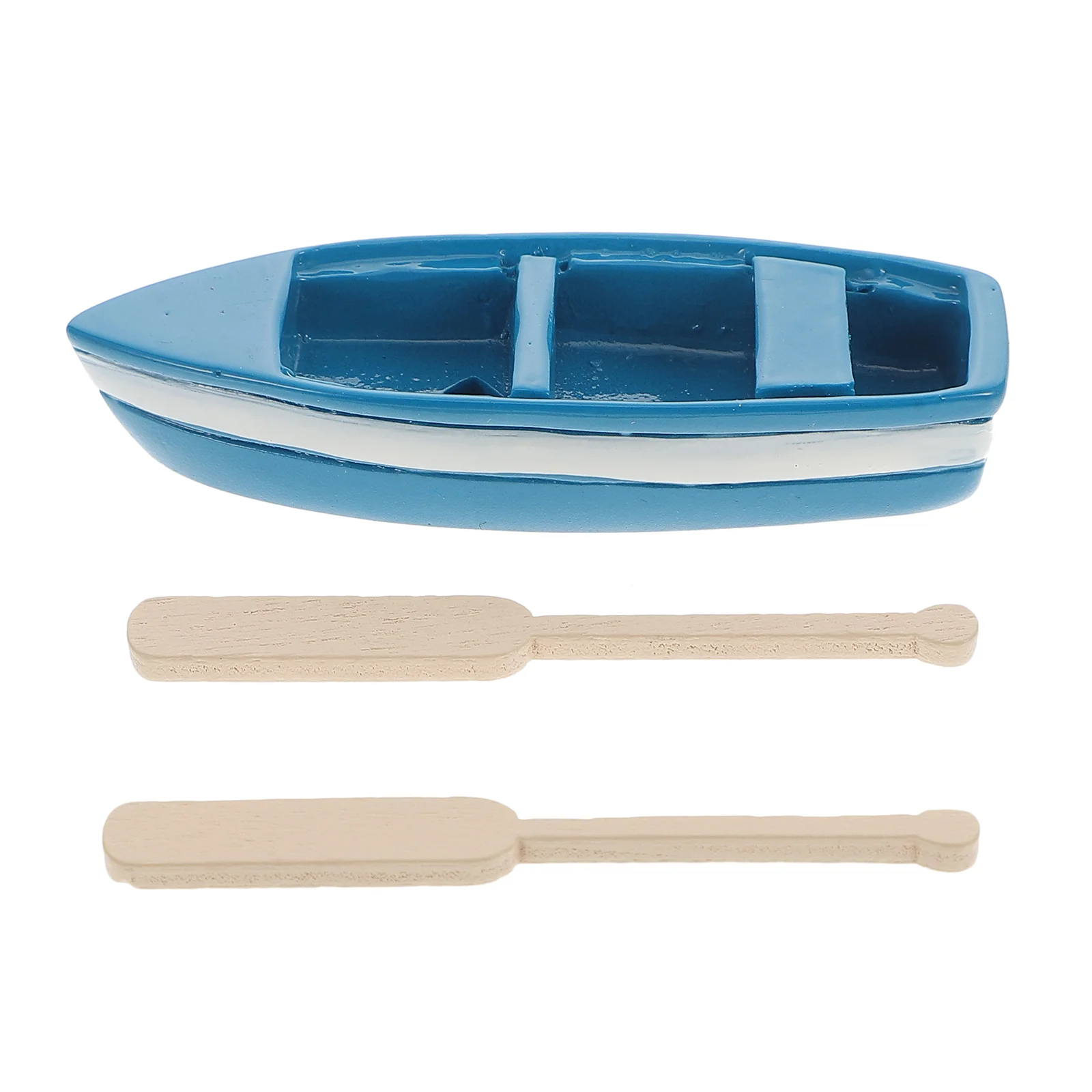 

Мини-модель лодки, миниатюрная Статуэтка из смолы, орнамент, парусник, лодка, микро весло, украшение для океана, пейзаж, деревянная сцена, пляж