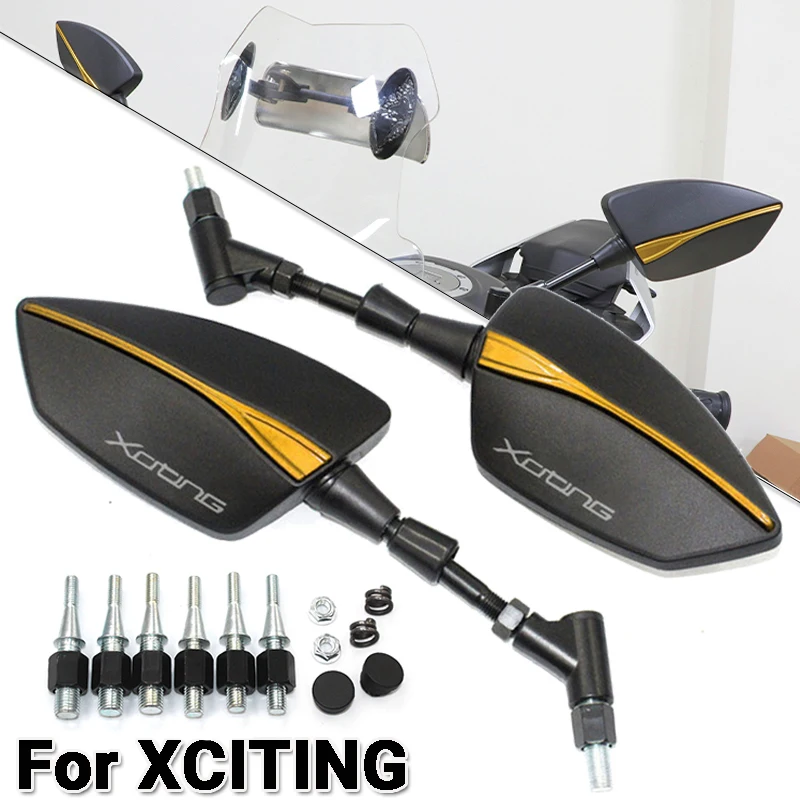 

Для мотоциклетного зеркала заднего вида, алюминиевые зеркала заднего вида с ЧПУ для мотоцикла, 250, 300, 350