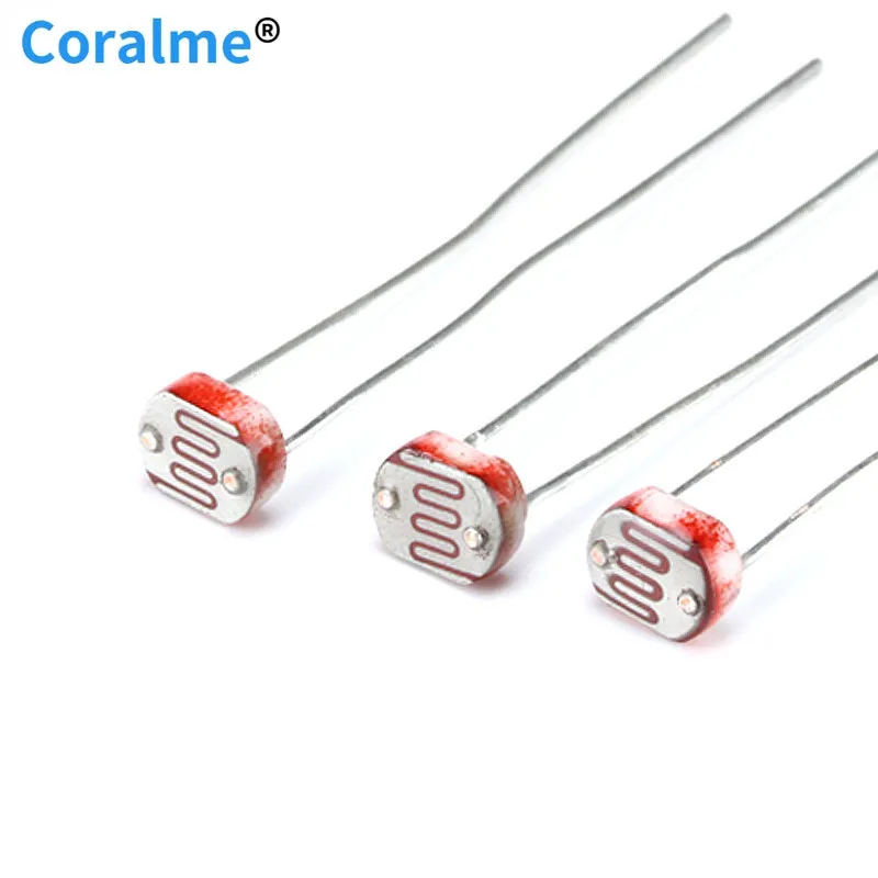 

20 pcs 5MM Photoresistor 5539 GL5539 Photoelectric Switch Element Photo Detector Photosensitive Resistance Light Dependent LDR