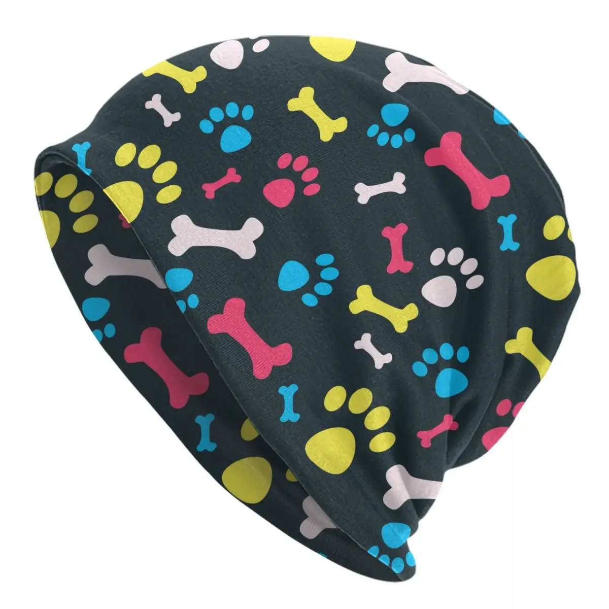 

Cute Dog Paw Caps Animal Goth Adult Outdoor Skullies Beanies Hat Spring Warm Dual-use Bonnet