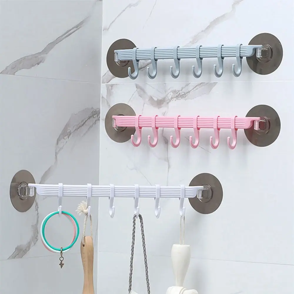 

Multi-Purpose Organizer Hook Flexible Adjustable Hanging Shelves Sucker Vacuum Wall Mounted Wall Tool Shelves Kitchen Supplies