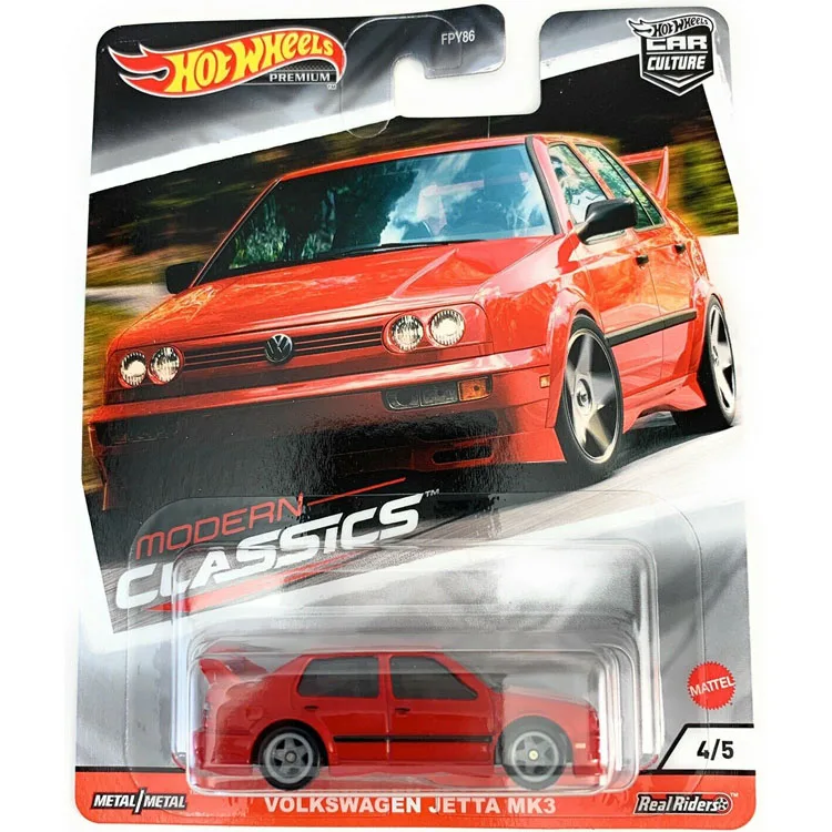 

Original Hot Wheels Premium Car Culture Modern Classic Carro Diecast 1/64 Volkswagen Jetta MK3 Toys for Boys Children Collection