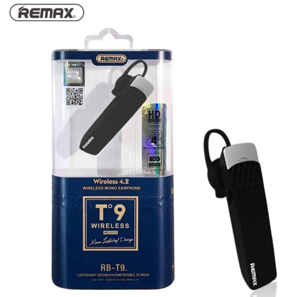 

New Remax RB-T9 HD Voice Bluetooth Headset Earphone Handsfree