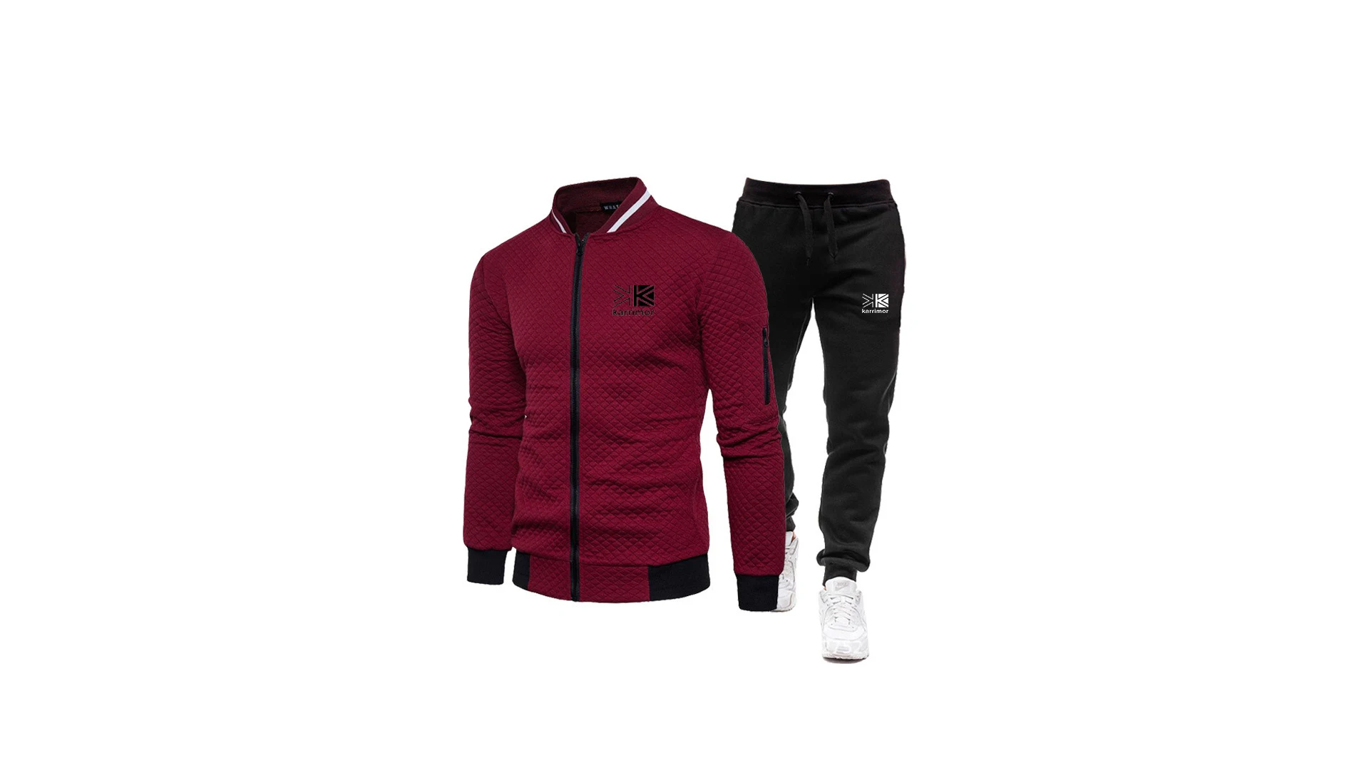 

Клетчатый свитер karrimor в европейском и американском стиле, мужской спортивный Повседневный модный брючный костюм