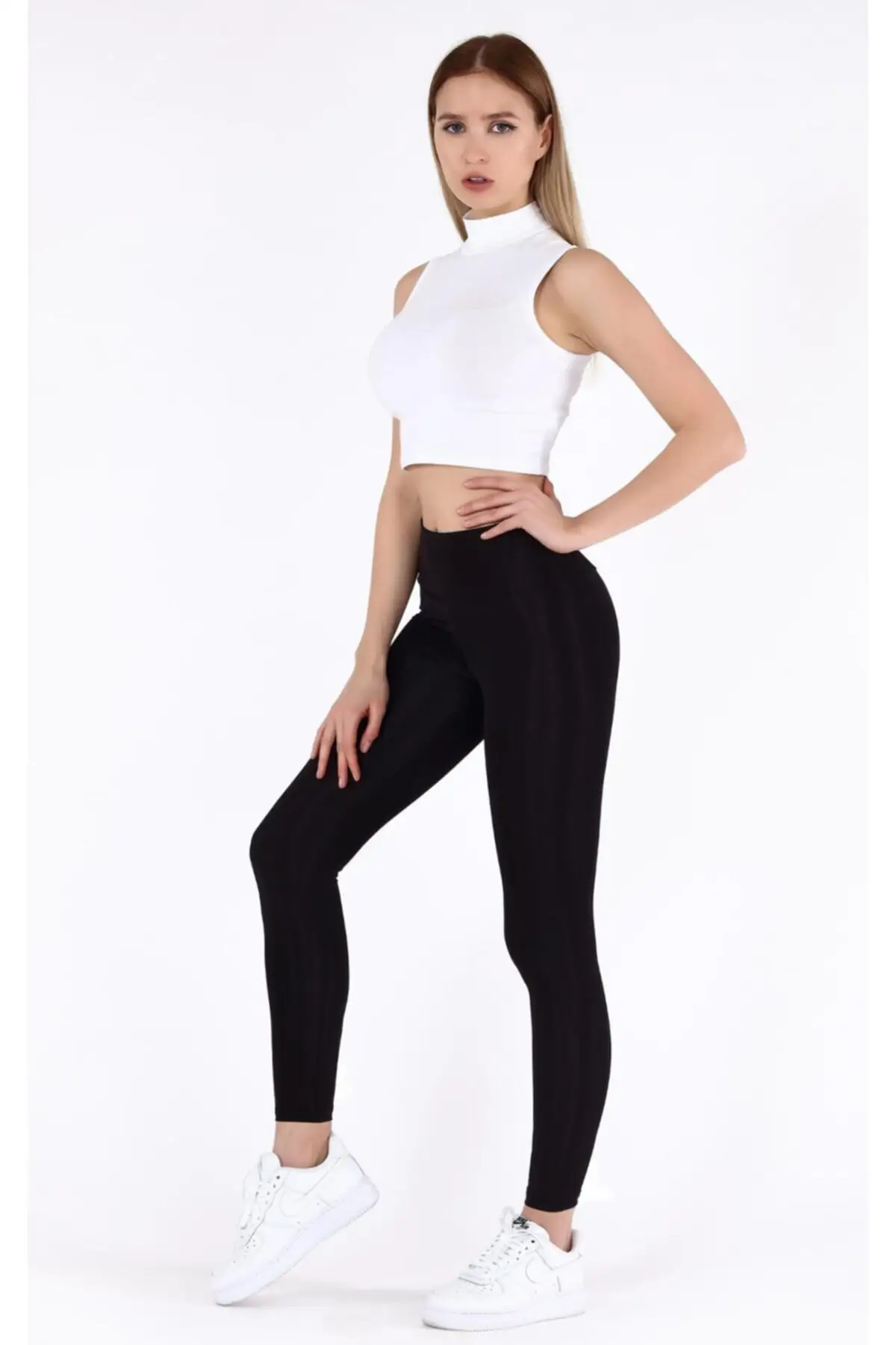 Female Black High Waist Matter Matte Top Trend Fashion Pretty and Cheap for Women 150676878