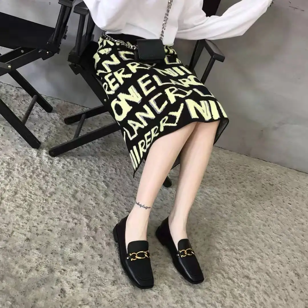 

5 pairs on sale Small New England wind work shoes female han edition joker fu female single shoes with flat shoes lykj-yx