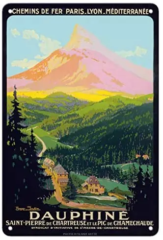 

Дофин Франция-Сен-Пьер де чартрез-пик камехолифа металлический жестяной знак