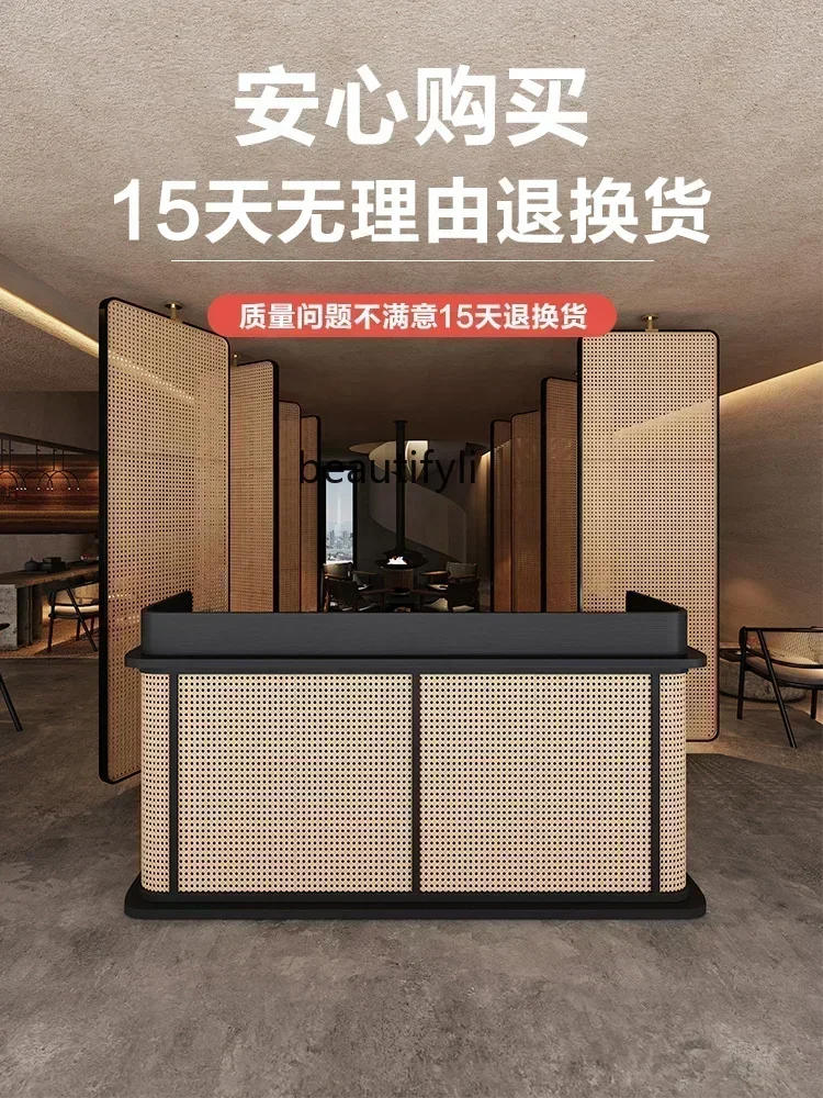 Кровать и завтрак плетеная из ротанга бесшумный ветер касса небольшая стойка