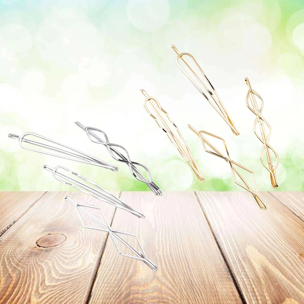 

8 шт., заколки для волос в форме ромба