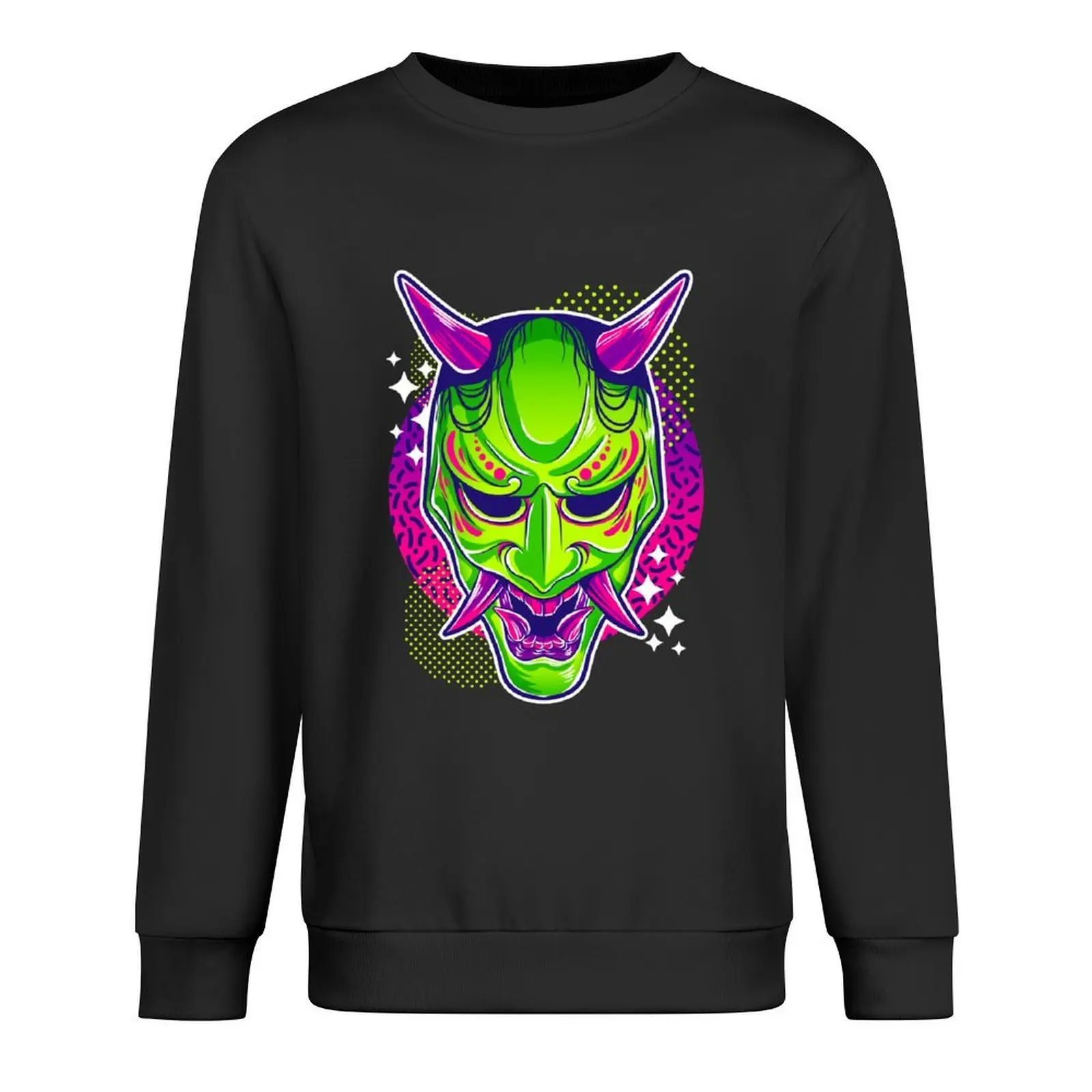 Фото Neon Noh - Hannya Pullover korean autumn clothes blouse men's sweat-shirt fashion men hooded sweatshirt for men №1
