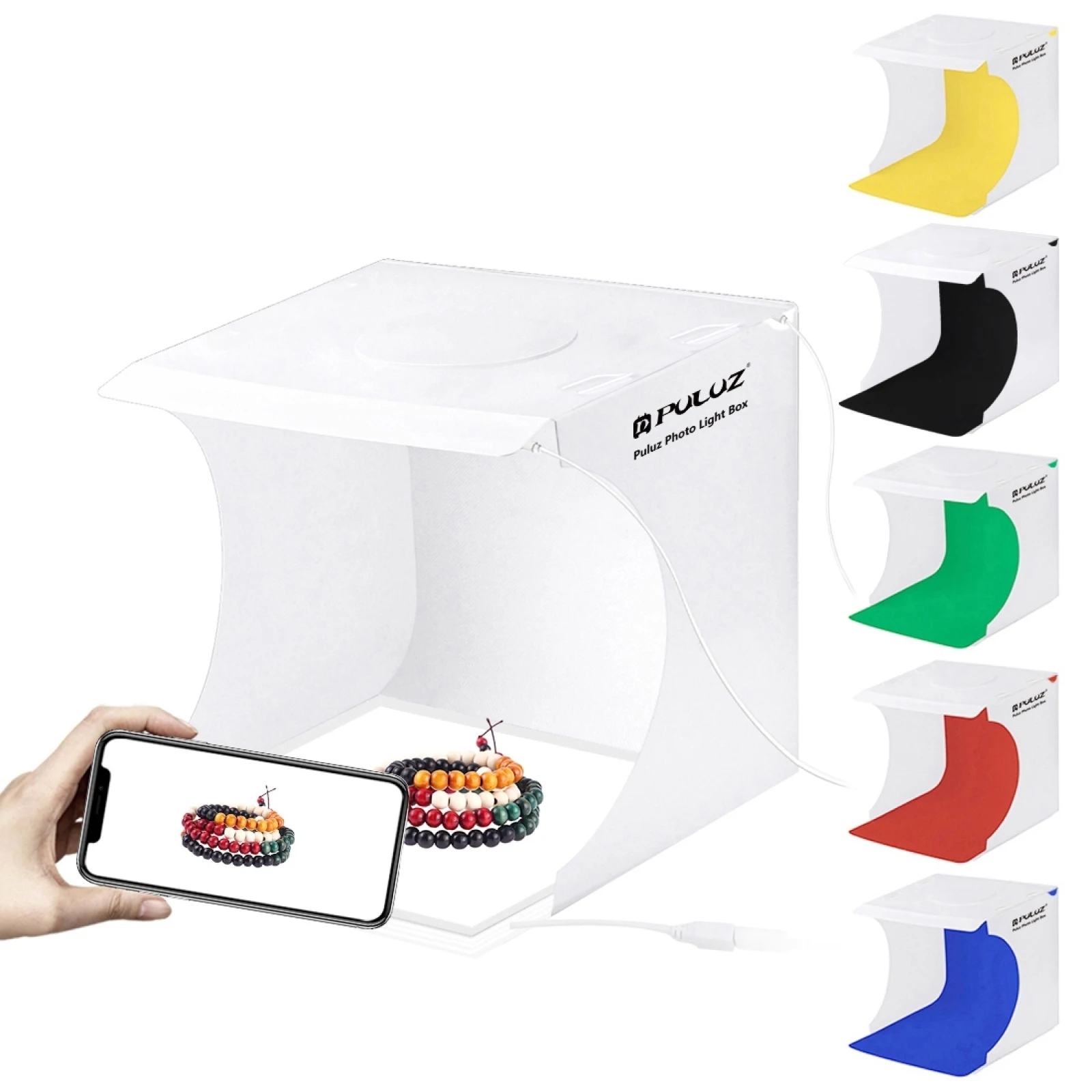 

Mini LED Photography Shadowless Light Lamp Panel Pad Studio Shooting Tent Box, Acrylic Material, 20cm x 20cm Effective Area