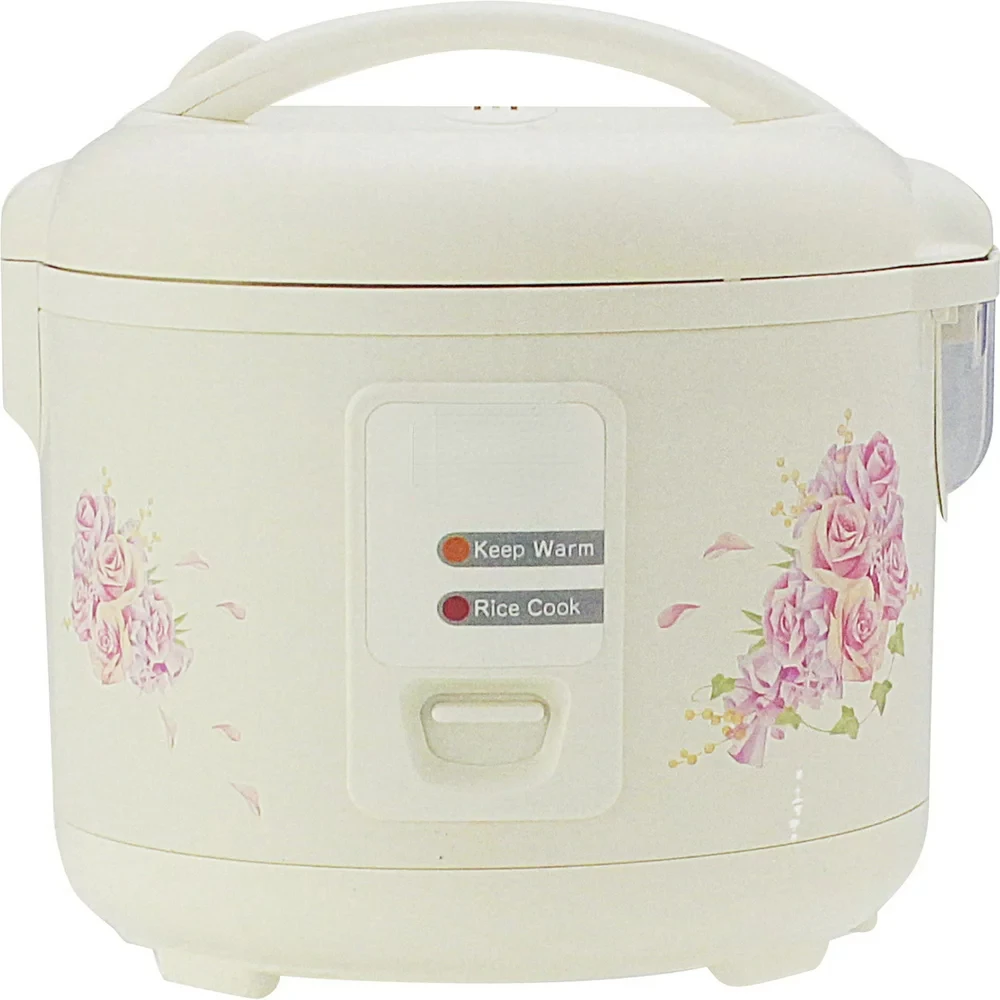 

CUP ELECTRIC RICE COOKER WARMER. KEEP WARM A MAXIMUM OF 12 HOURS. INCLUDES STEAM BASKET, SPATULA, AND RICE MEASURING CUP.