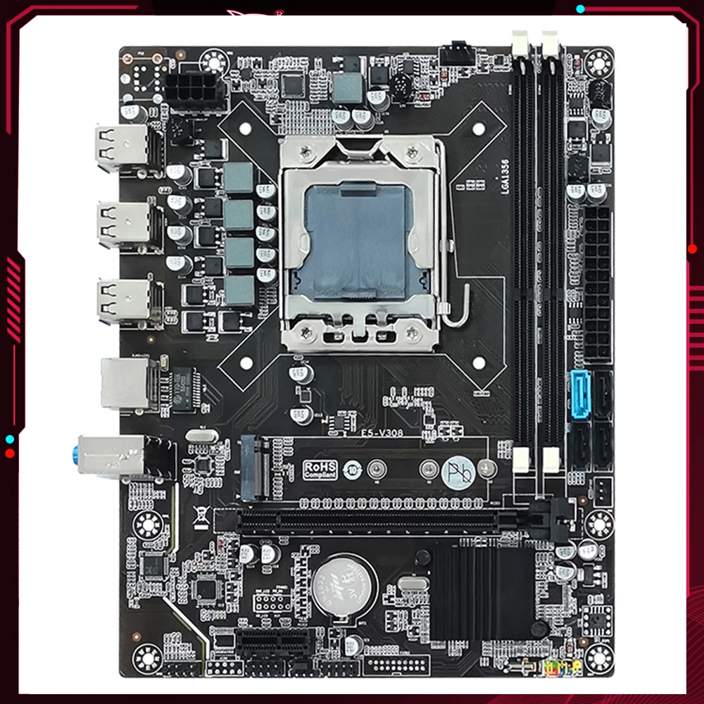 Комплект материнской платы X79 LGA 1356 ЦП SATA2.0/3,0 64 Гб ОЗУ игровой ПК материнская плата двухканальная компьютерная материнская плата комбинированный комплект памяти