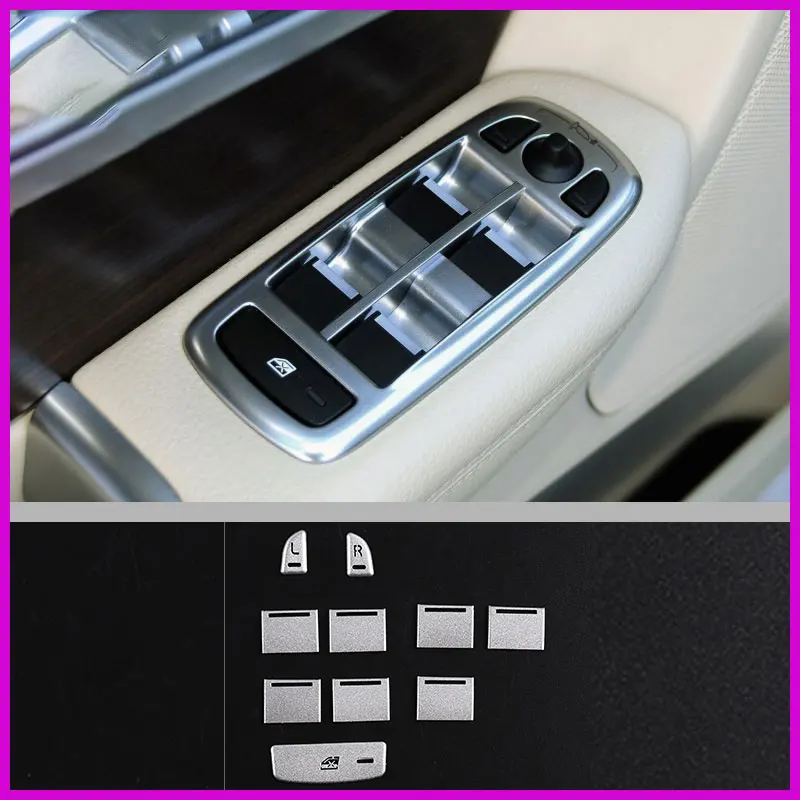 

10 шт./набор, наклейки для кнопки подъема окон Jaguar XF 2012-2015