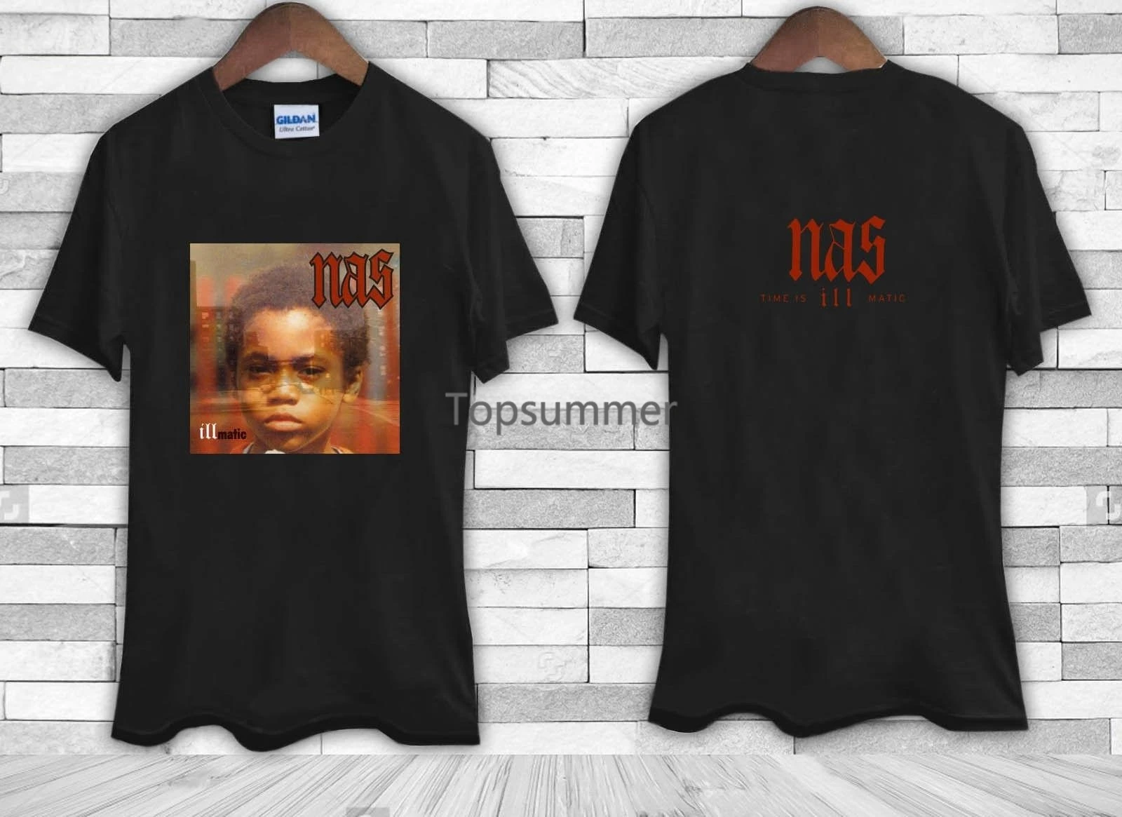 

Новинка Nas Illmatic Обложка альбома Мужская футболка