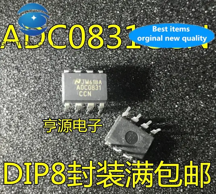 

10pcs 100% orginal new in stock ADC0831 ADC0831CCN DIP8 8-bit analog-to-digital converter chip