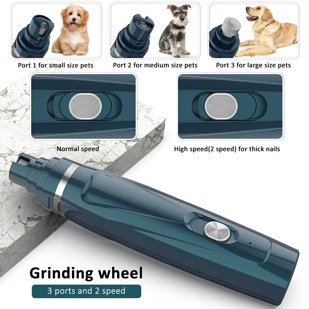 

Pet Hair Clipper USB Two-in-one Nail Polisher/hair Clipper Set Hair Trimmer Shavers Hair Cutter Grooming Machine 7