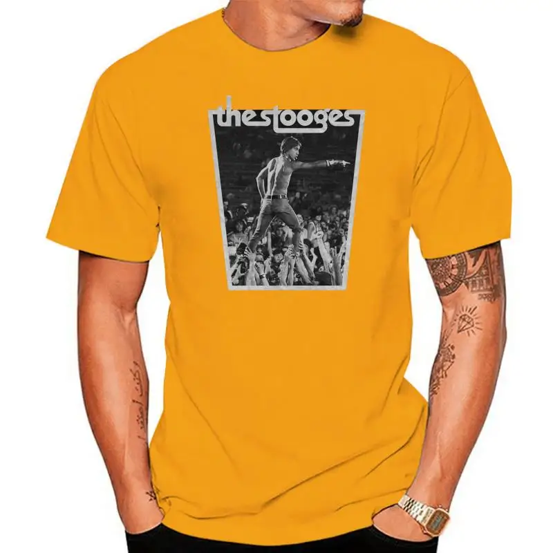 

Iggy Pop And The Stooges Live Punk Gig Tee T-Shirt Mens Top Quality Tee Shirt