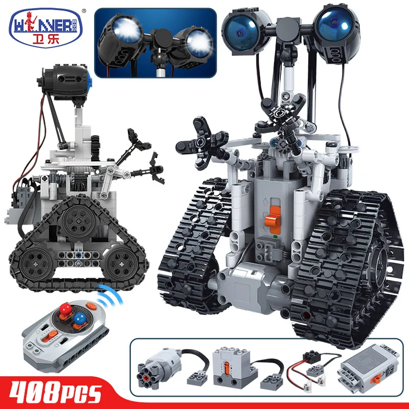 

Creative Remote Control Electric Intelligent Robot Building Blocks MOC RC Robot Bricks Toys For Children 7112