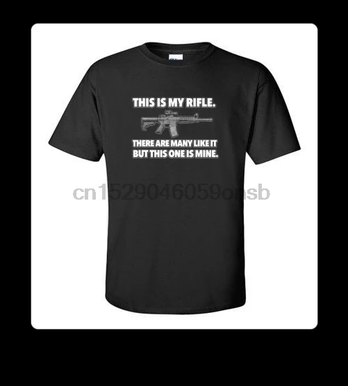 

2019 New Mens T Shirts THIS IS MY RIFLE M4 military chant Full Metal ORIG T-SHIRT Womens Kids Hoodies 100% Cotton Brand New T-