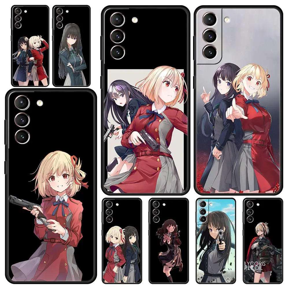 

Чехол Lycoris Recoil Chisato nishikipad для телефона Samsung Galaxy S22 5G S20 Ultra S21 FE S10 S9 Plus S10E S8 Note 10 Lite 20, чехол