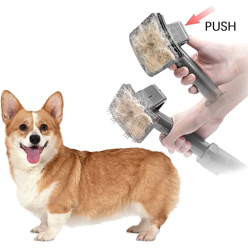 

Pet Grooming Vacuum Brush & Extension Vacuum Hose Compatible For Dyson V11 V10 V8 V7 Vacuum Cleaners