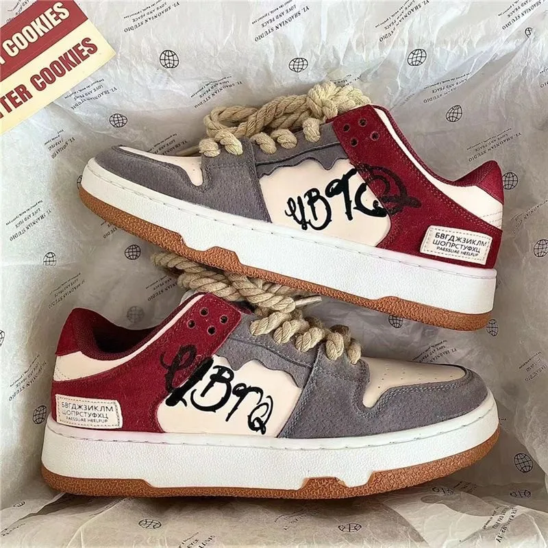 

Новые модные мужские повседневные кроссовки на платформе со шнуровкой, студенческие кроссовки, мужская Вулканизированная обувь, мужские кроссовки