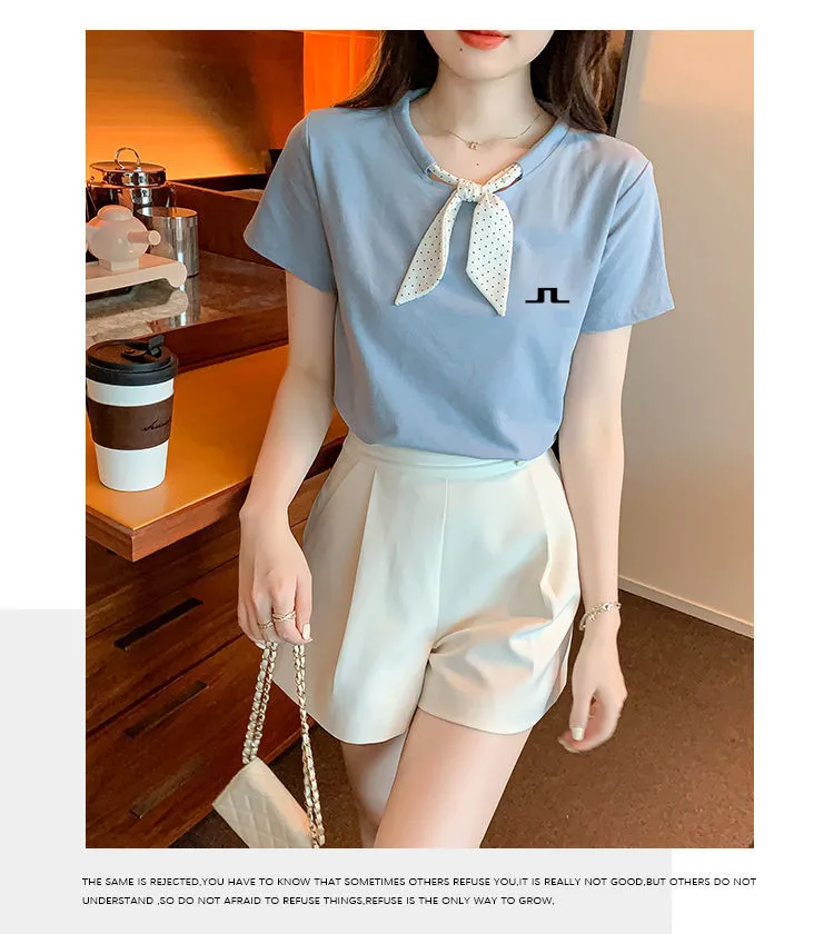 

2023 Summer New Breathable Golf Polo Shirt Women's Casual Short Sleeve Summer Women's Polo Shirt Sports T-shirt Top