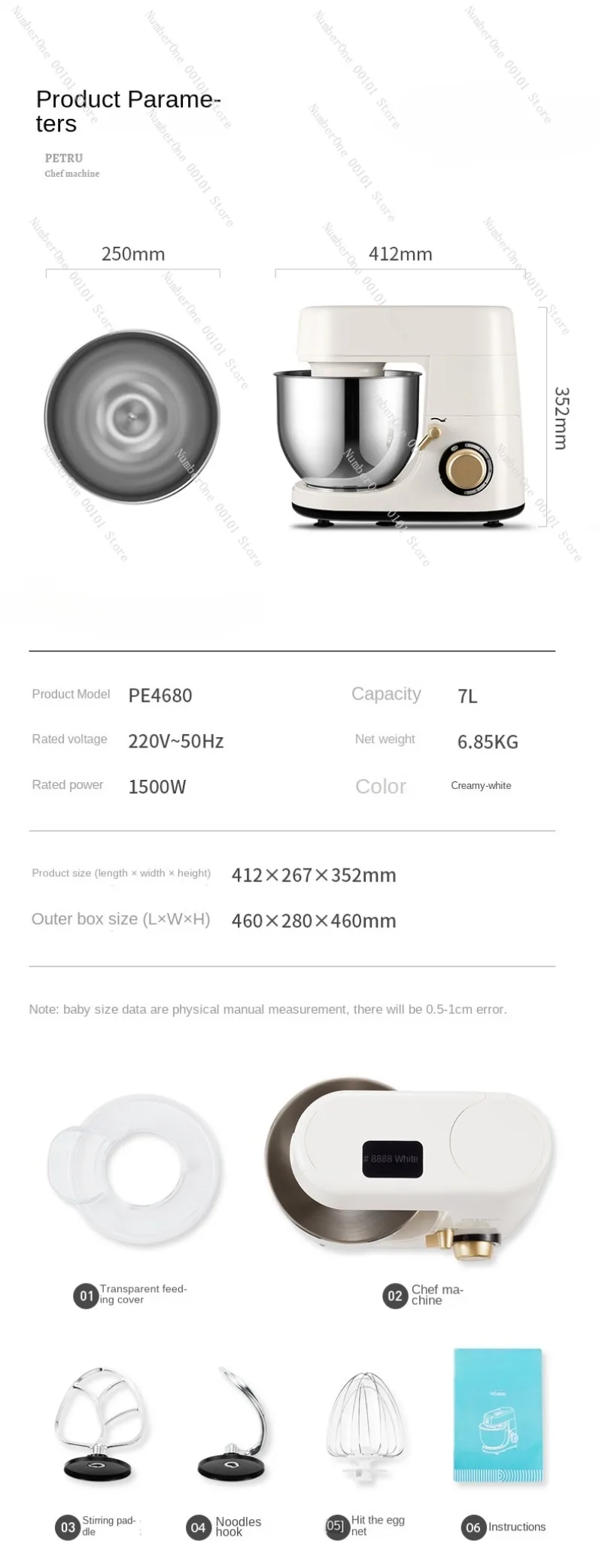 Автоматический многофункциональный миксер Pe4680 Миксер с подставкой для