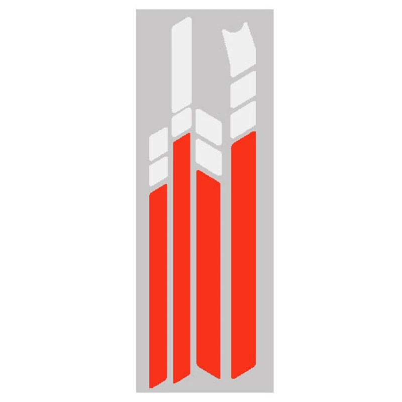 

Водонепроницаемые отражающие наклейки из ПВХ для Ninebot MAX G30, складные наклейки для самоката (белый, белый, красный)