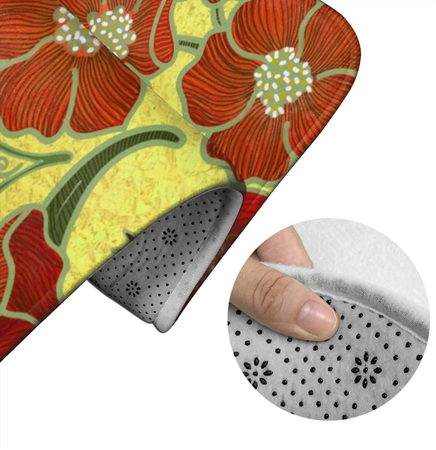 

Art Deco Pomegranate GOAL Bathroom Mat Sets 3 Piece Set Rugs Memory Foam Mat Set Toilet Seat Cover Bath Mat lid Cover