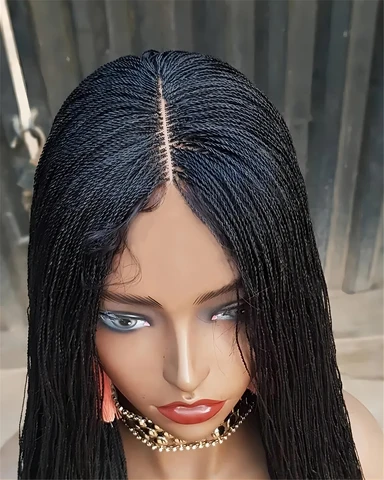 Микро-косички кукурузные парики кукурузные косички парик страстные племенные косички парик для черных женщин красные дреды