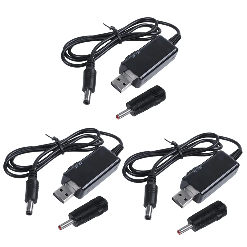 

3X USB повышающий кабель 5 в до 9 в 12 В, Регулируемый преобразователь напряжения, 1 А, повышающий трансформатор напряжения, регулятор постоянного тока