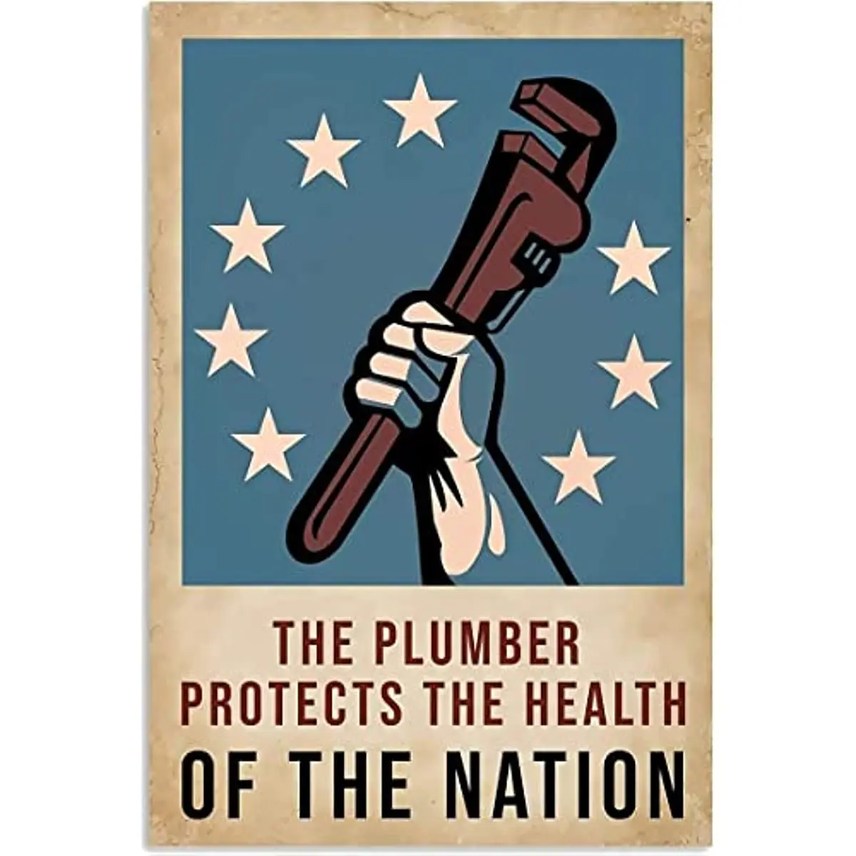 

Винтажный металлический оловянный плакат для защиты водопроводных труб, Национальный постер здоровья для ванной, ресторана, фермы, школы, настенное украшение